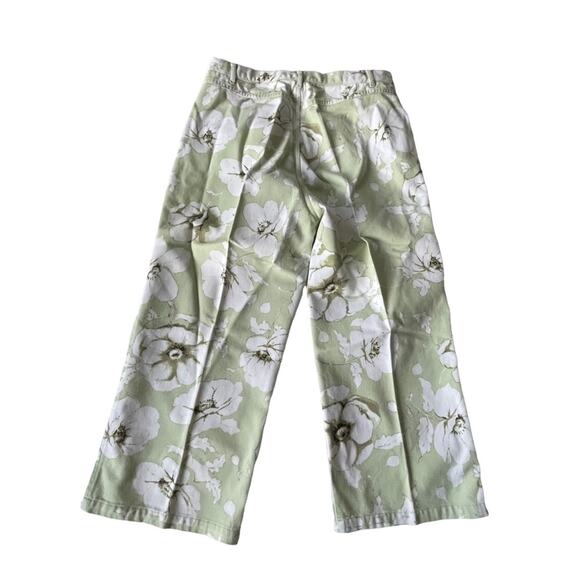 Jones Wear Sport 3 Piece Set Jacket Pants Top Floral Denim Mint Green L/14 EUC - Picture 5 of 12